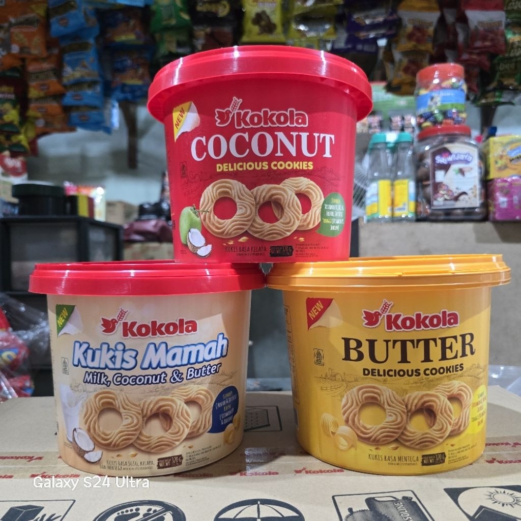 Bagusaw17 KOKOLA BISKUIT KUKIS MAMAH COCONUT BUTTER COOKIES TOPLES S1