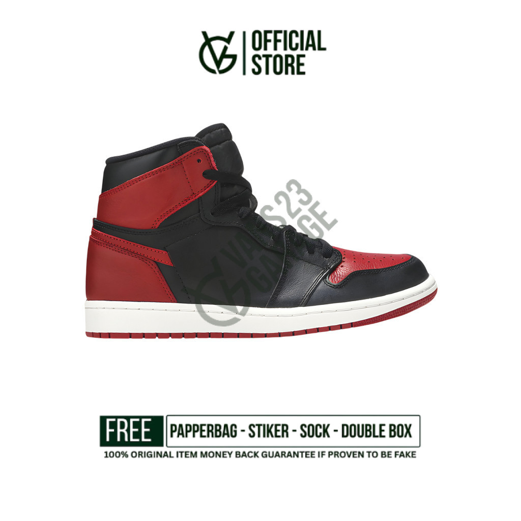 Sepatu Sneakers Nike Air Jordan Retro 1 High Og Banned 2016 Original BNIB Unisex