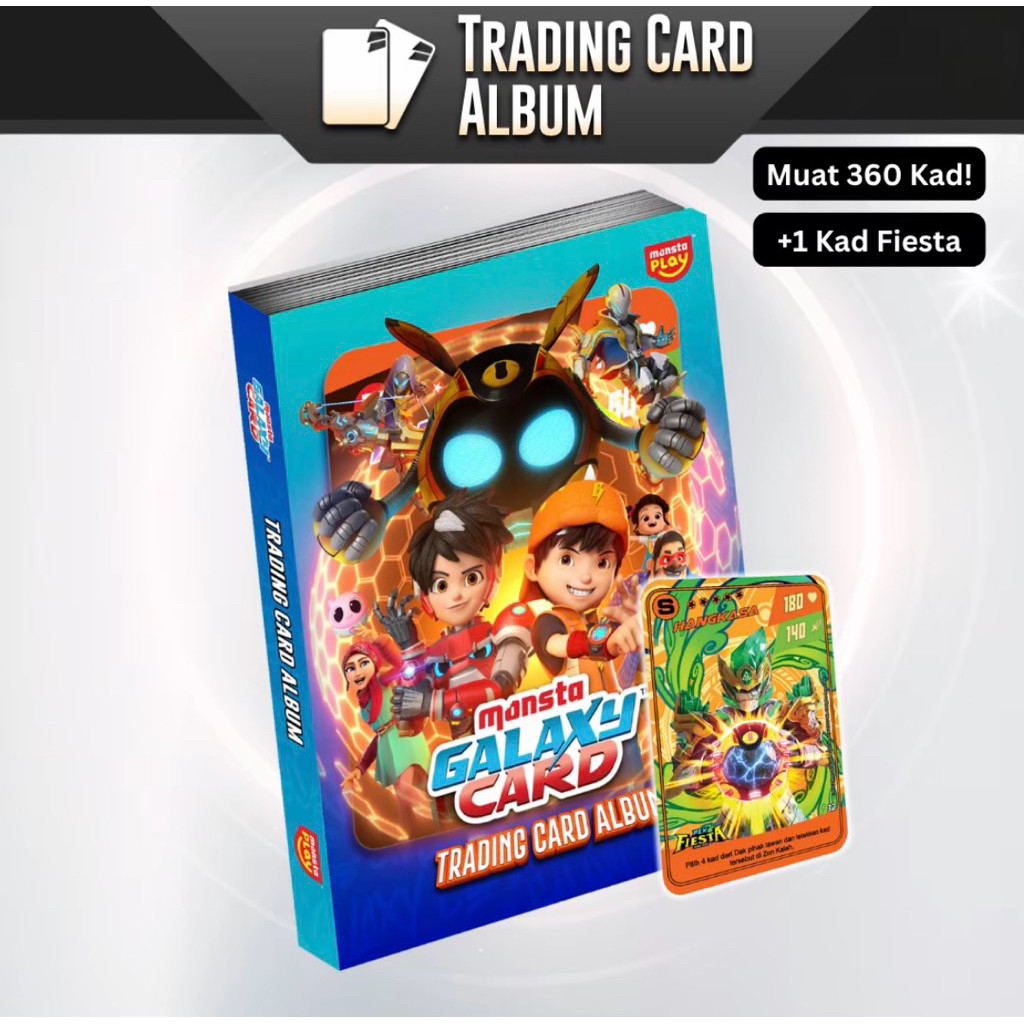 BoBoiBoy Galaxy Card Trading Kad Album for Pek Quest Satria Rumble Mechamato Mechabattle Vortex Beyo
