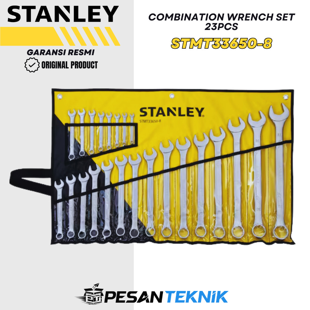 Stanley Combination Wrench Set Kunci Ring Pas Set 23 Pcs STMT33650-8