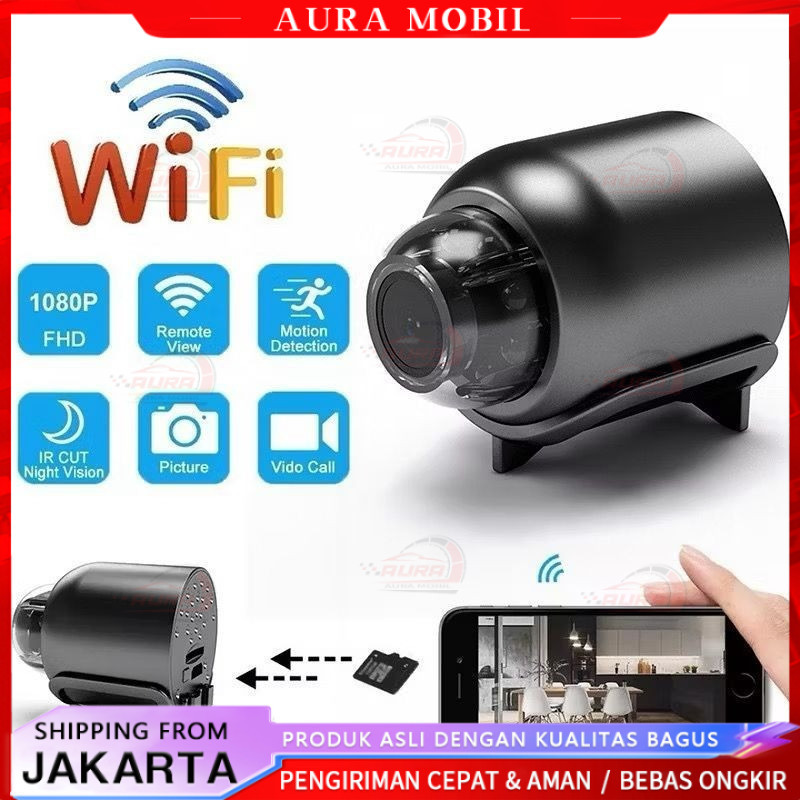 Kamera WIFI mini HD 1080p Kamera Pengintai Mini Spy Hidden Camera CCTV Tanpa Kabel Kamera Pengintai 