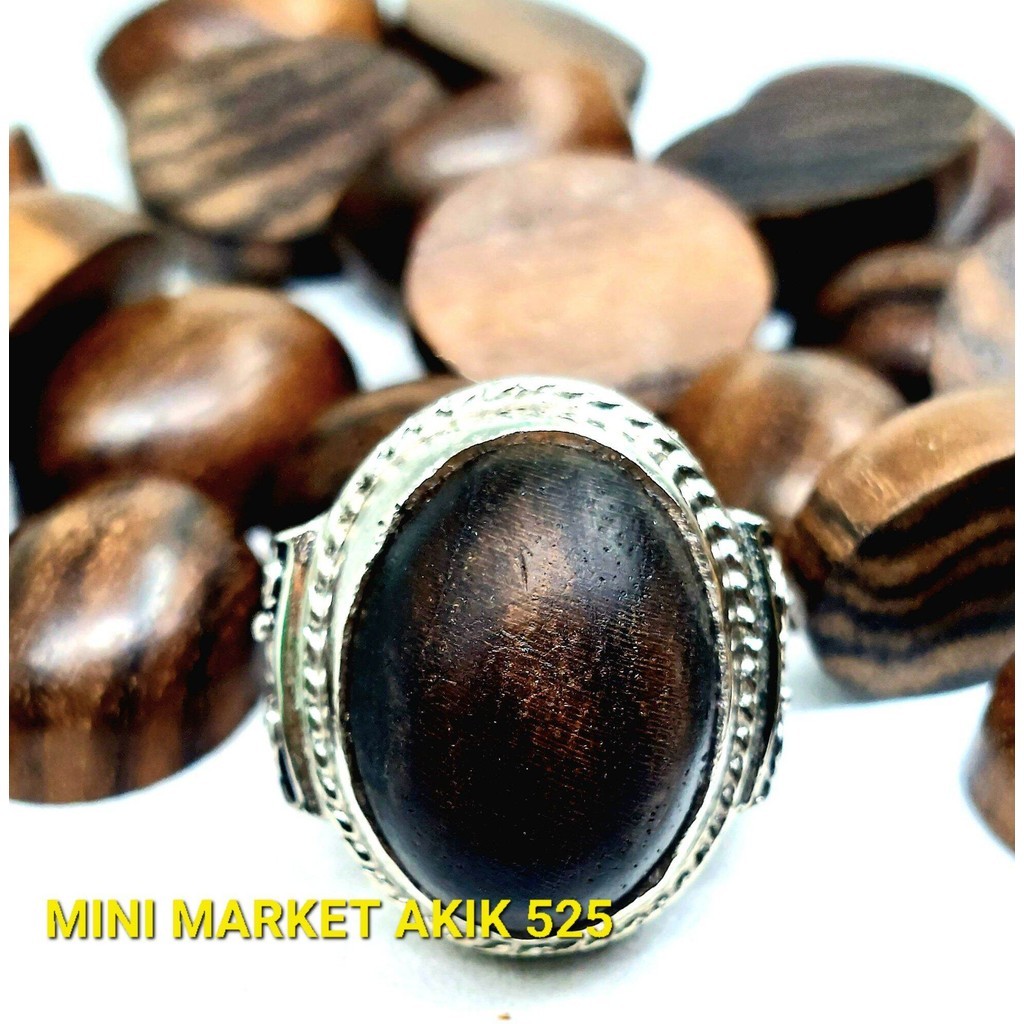 Batu cincin kayu kalimosodo original asli bertuah / rindu akik
