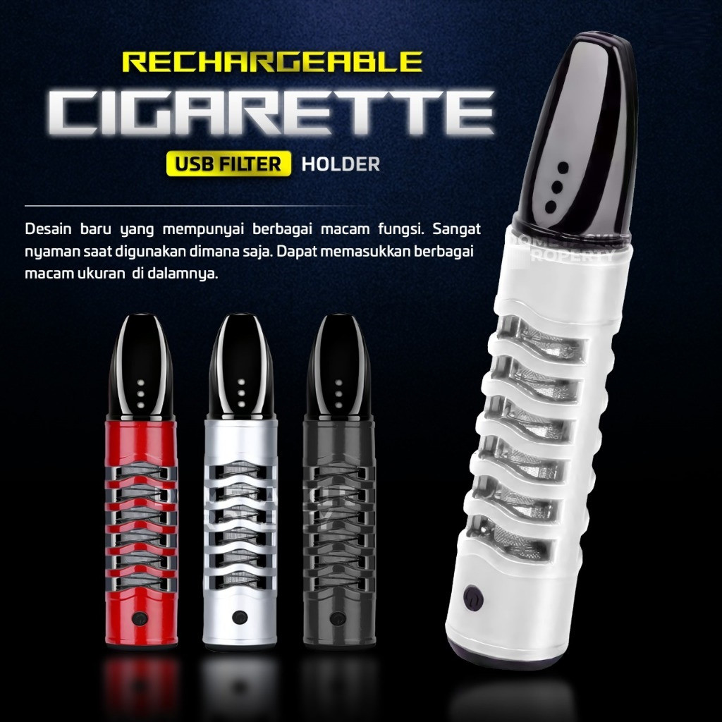 PIPA ASBAK PORTABLE HOLDER FILTER PEMANTIK USB BEBAS ABU FILTRATION PIPA CANGKLOK ASBAK