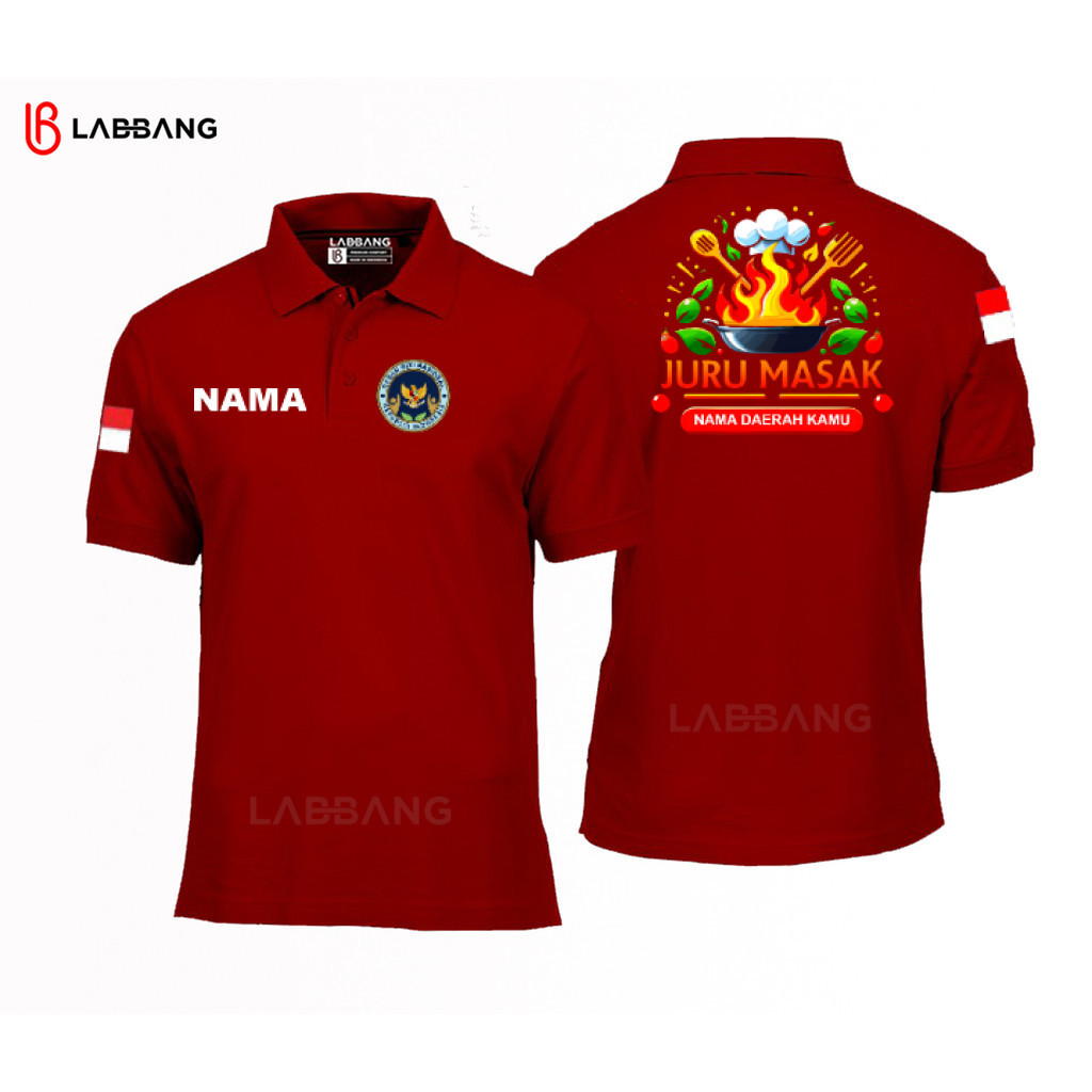 Polo Shirt Pendek JURU MASAK BGN Baju SPPG Program MBG