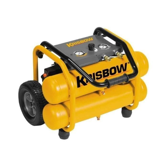 krisbow kompresor angin 2.5 hp 10 bar - kuning