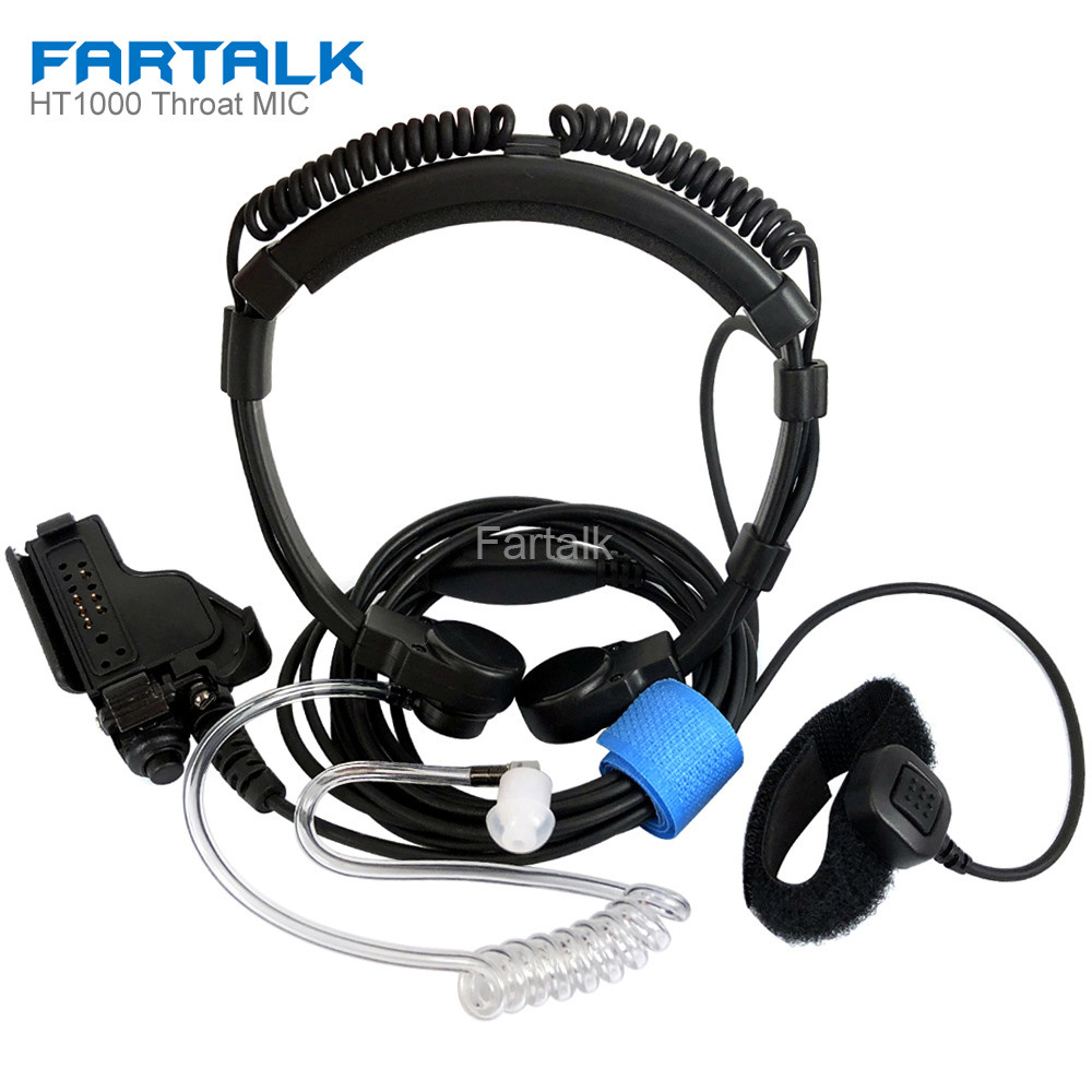 Telescopic Throat Control Microphone Headset Mic For Motorola HT1000 XTS1500 XTS2500 XTS3000 XTS3500
