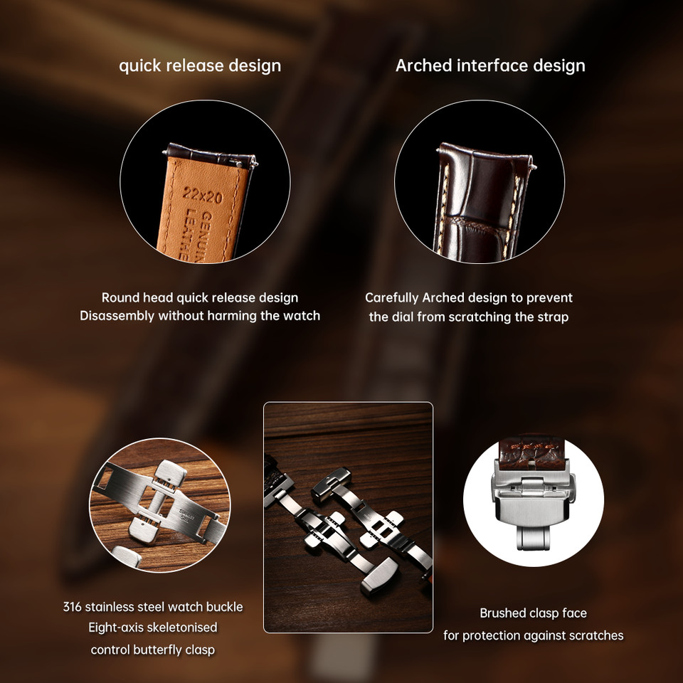 Maikes Top Quality Leather Watch Strap 20mm 22mm Accessories Watchbands Braceletes For Longines Jaeg