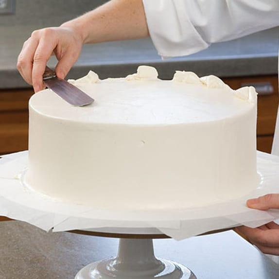 SPATULA STANLESS GAGANG KAYU SPATULA PEMOLES BUTTER CREAM - 10in