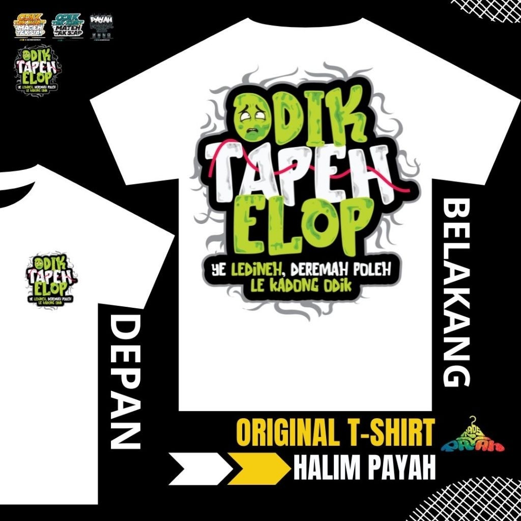 KAOS KATA KATA MADURA ODIK TAPEH ELOP BAHAN COTTON COMBED 24s SABLON DTF