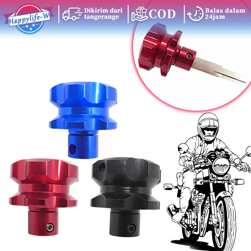 Kepala Kunci Modifikasi Universal Kunci Motor Variasi Aluminum Alloy Motor Kepala Kunci Penutup Kunc