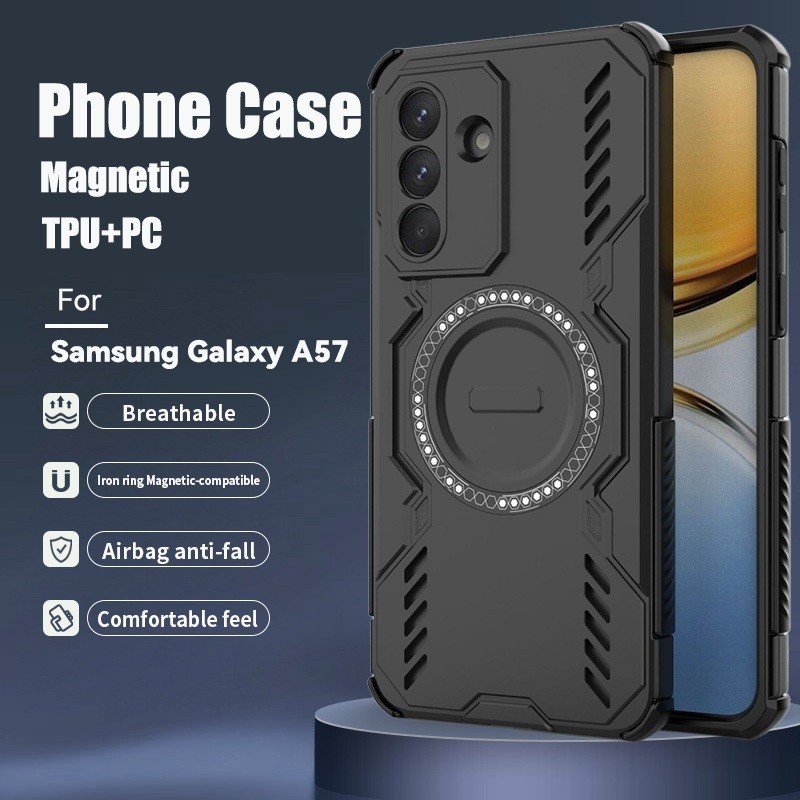 Kasus Untuk Samsung Galaxy A57 Magnetic Adsorption Wireless Charge Cover Untuk SamsungA57 GalaxyA57