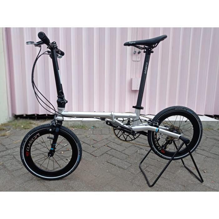 PROMO Sepeda Lipat Fnhon Gust 16" - Merah - Merah