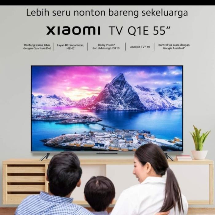 PROMO GASPOLL Xiaomi Mi TV Q1E 55 Inch QLED 4K Ultra HD Android TV - 55" QLED APRO