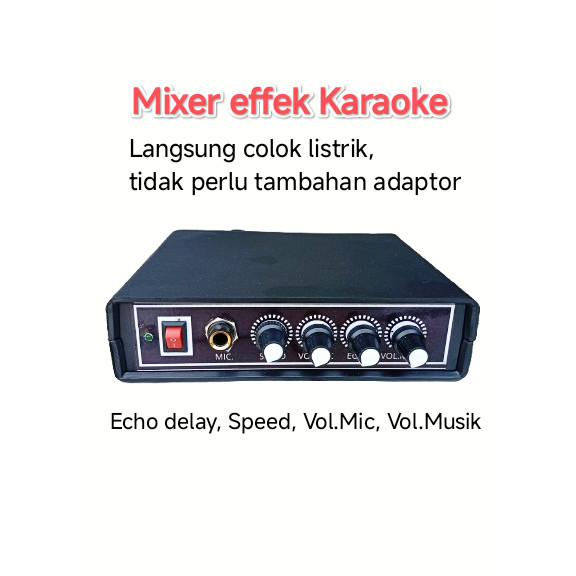 Mixer Karaoke Musik + Echo Efek vocal