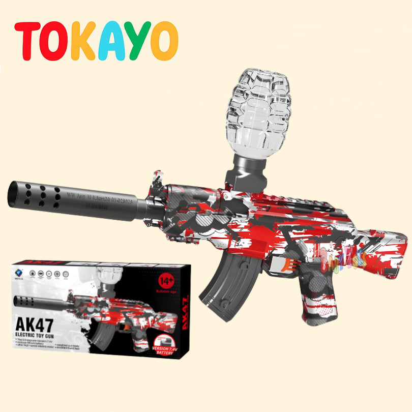 Mainan Anak Laki Laki WaterGel Elektrik Tembak Tembakkan AK47 Water Gell Electric Outdoor Electric