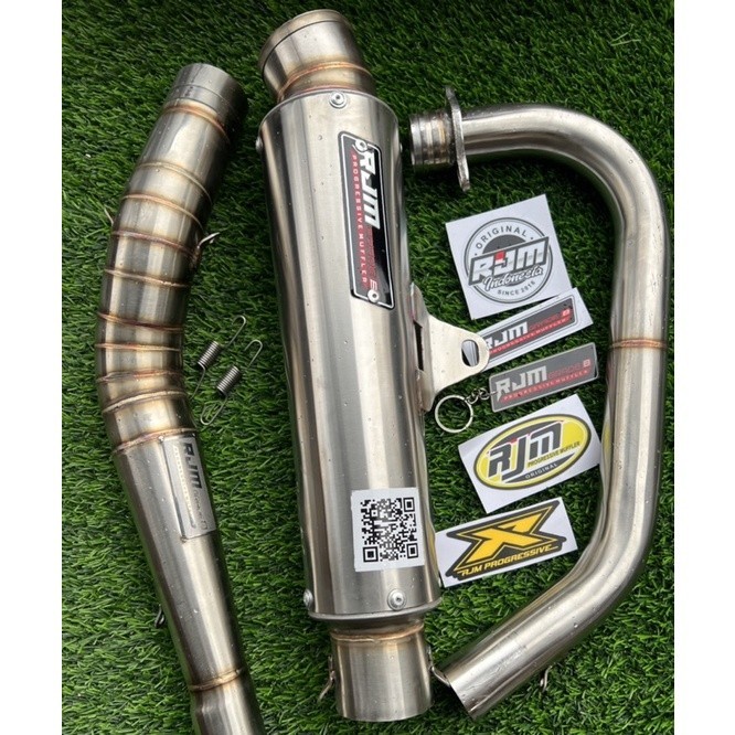 knalpot full system rjm grade b silincer kompetisi pnp cb gl inlet 50mm 51mm