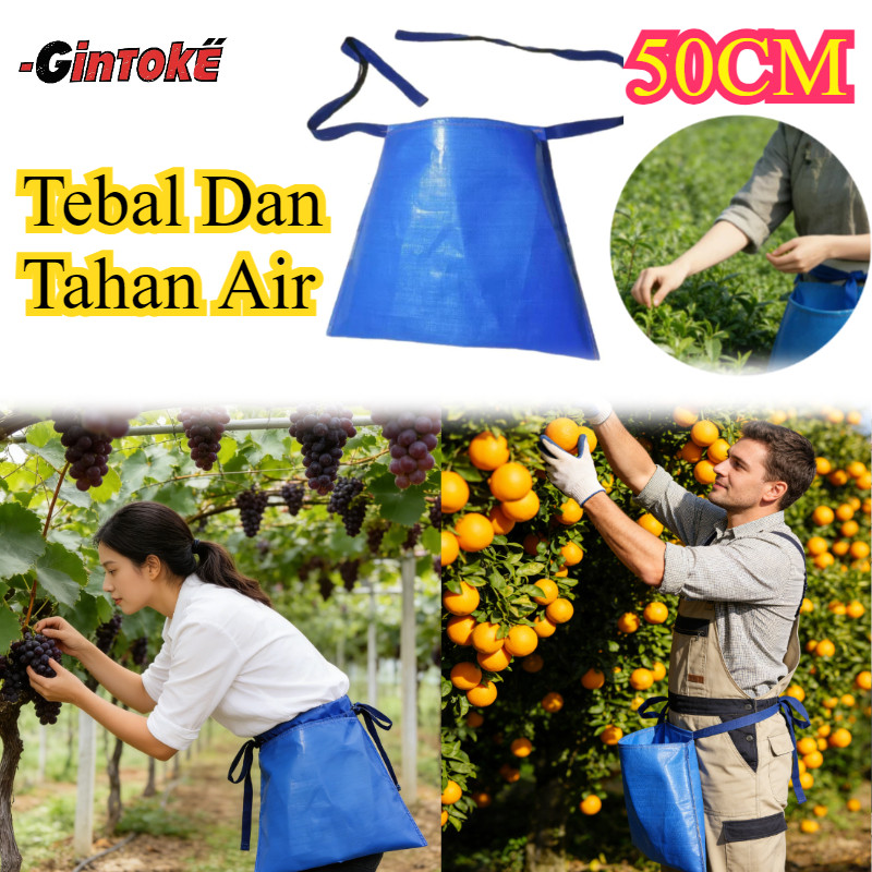 50CM Tas Panen Untuk Petani Buah Tebal Dan/ Celemek Taman Oxford/ Tas Petik Buah Jeruk/ Tas Memetik 