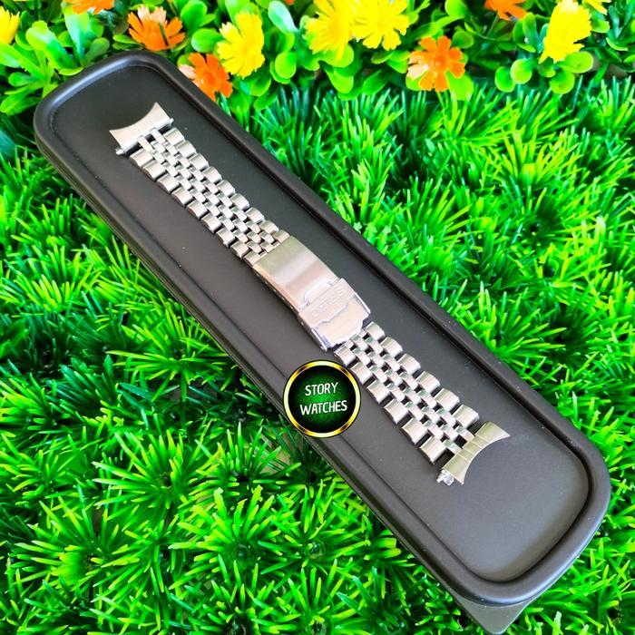 Rantai Bracelet Rubber Strap SEIKO Jubilee SKX007 SKX009 Original 22mm