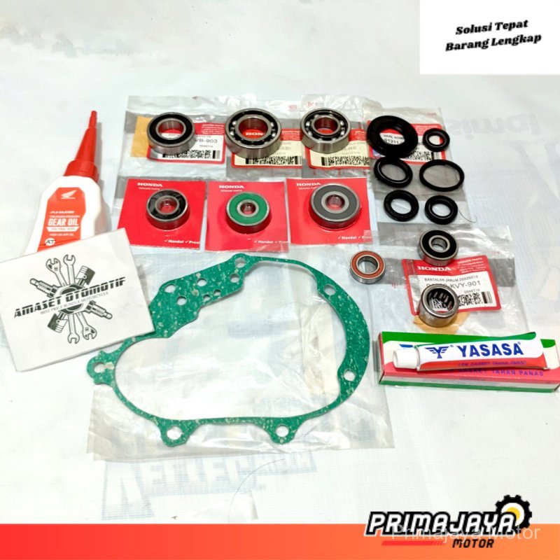 Komplit Bearing Rasio Vario 125 Vario 150 PCX 125 Plus Seal Oli Gardan