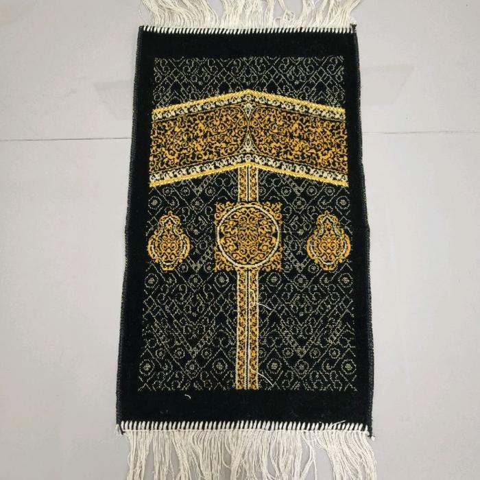 Sajadah Mini Kiswah Tebal / Sajadah Muka / Sajadah Anak - Grosir Random