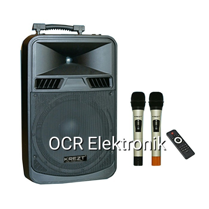 PORTABLE SPEAKER SYSTEM KREZT WAS-8412N BLUETOOTH (12 INCH)