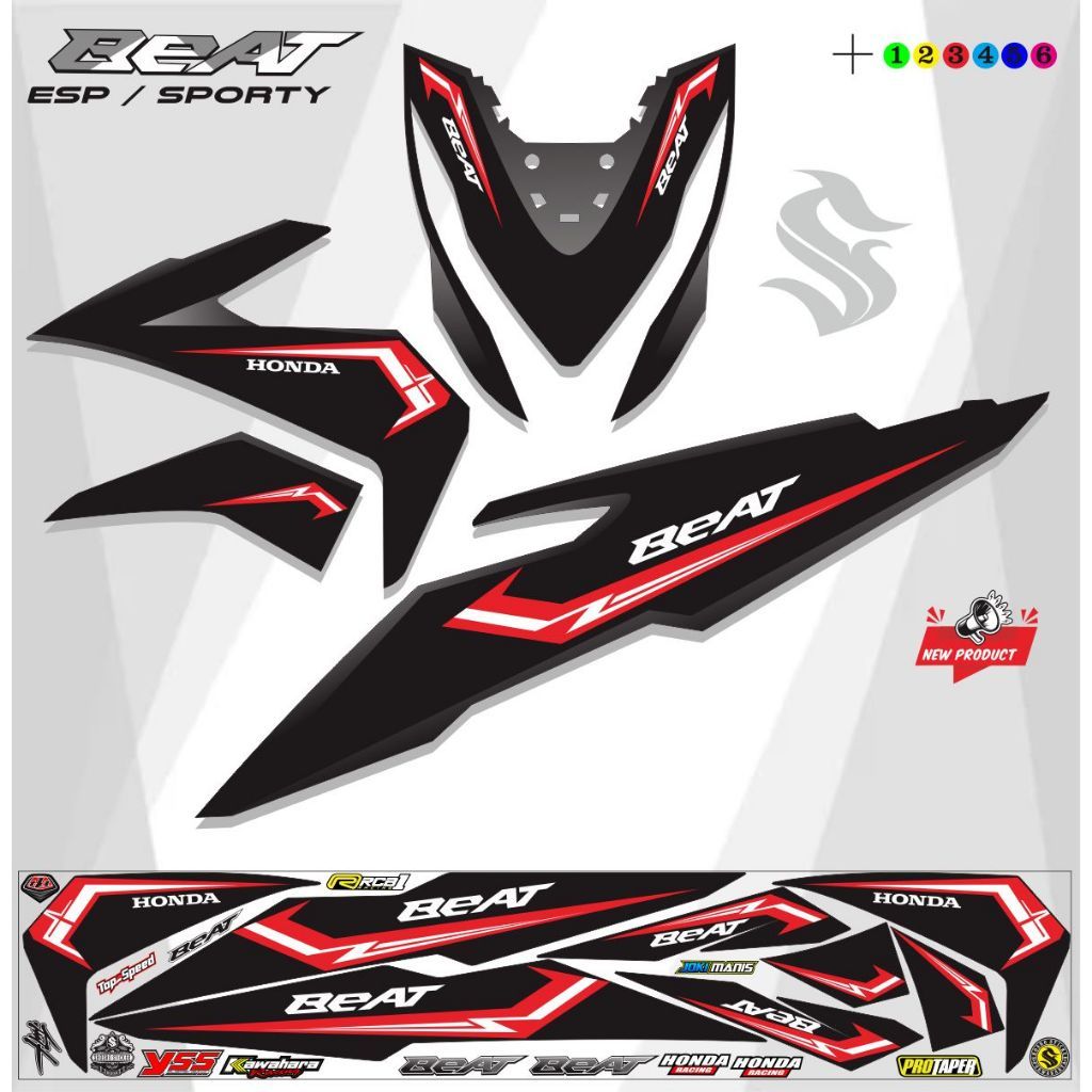 LIS VARIASI MOTOR BEAT SPORTY / STREET STRIPING BEAT ESP