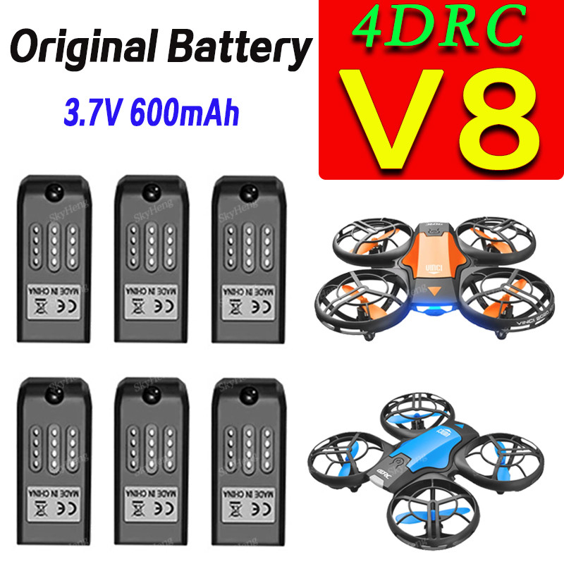 4DRC V8 Drone Battery 3.7V 600MAH For 4D-V8 Quadcopter V8 RC aircraft Spare Replacement Battery Acce