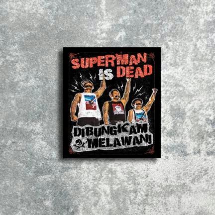 Poster Hiasan dinding artwork Superman Is Dead Big Salle 