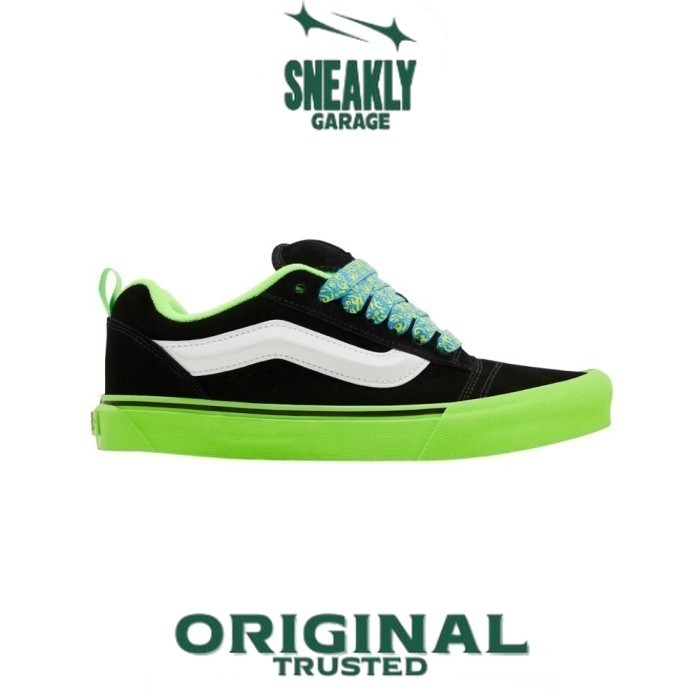 Sepatu Vans Knu Skool Pop Outsole Green  Sneakers Unisex