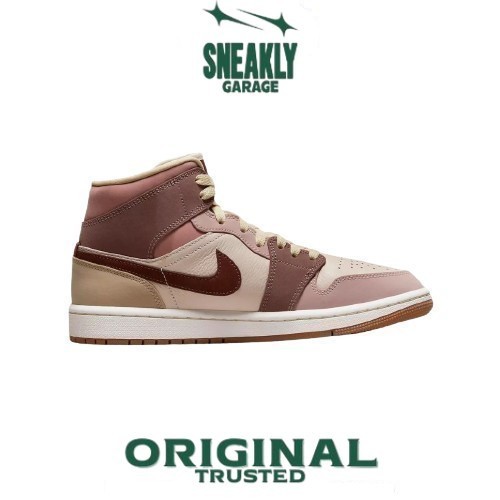 Sepatu Nike Air Jordan 1 Mid SE Dark Pony Smoky Mauve  Sneakers Unisex