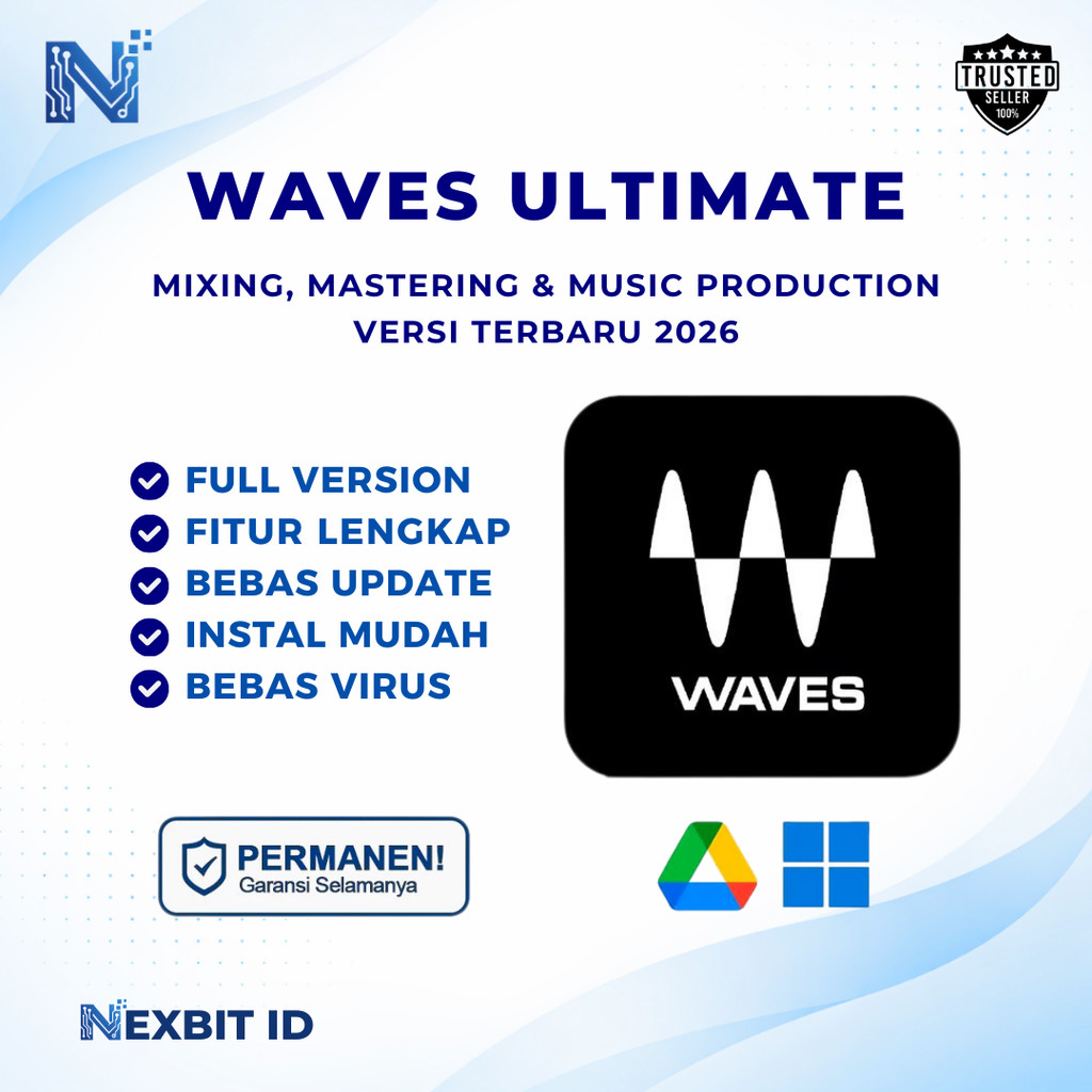 Waves Ultimate 16 Complete Plugin Full Version Original Lifetime | Bundle Mixing & Mastering Audio