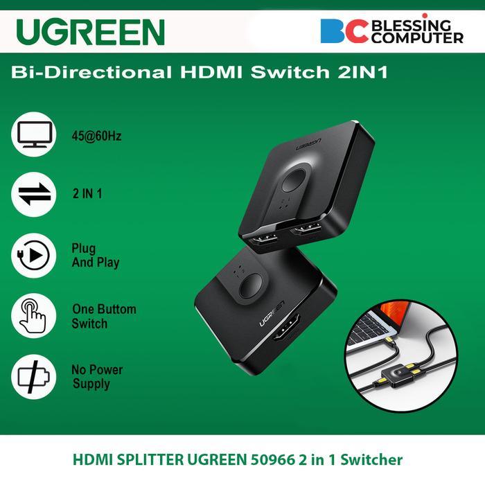 HDMI SPLITTER UGREEN 50966 2 in 1 Switcher