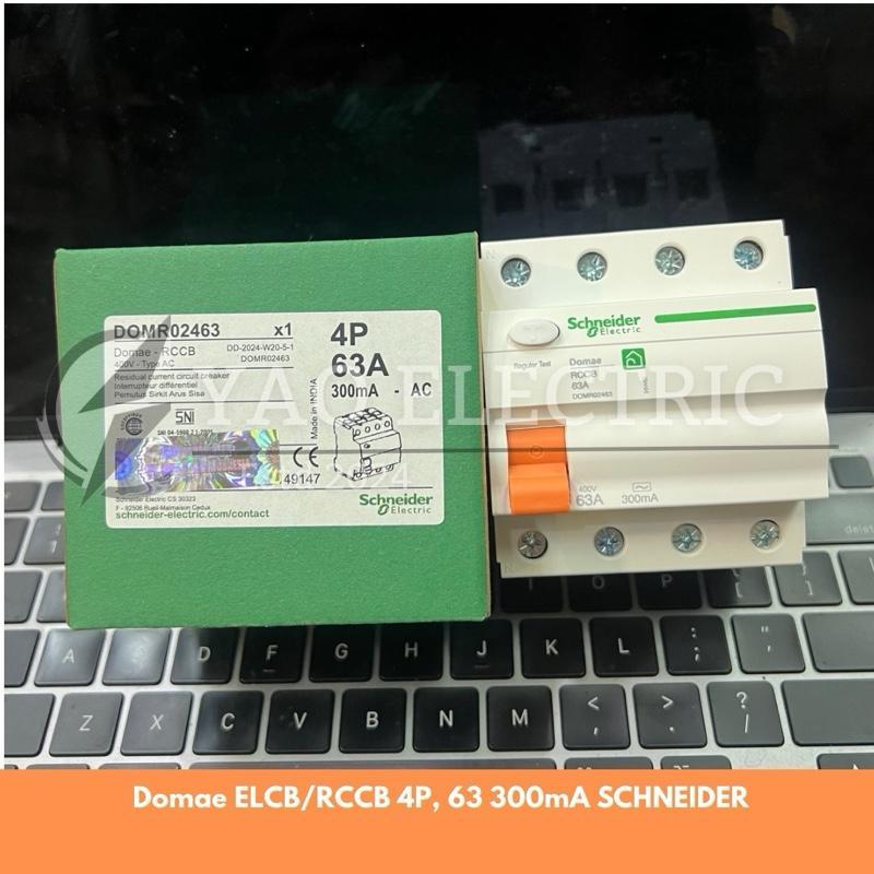 Schneider Electric Domae ELCB RCCB 4P 63A 300mA DOMR02463 ORIGINAL SCHNEIDER/ Perlindungan Listrik T