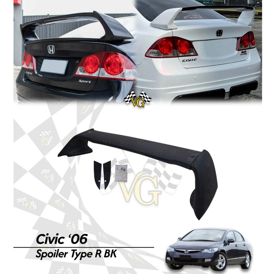 (GARANSI RAPI) Spoiler Civic FD 2006 - 2011 Spoiler Type R Civic FD Spoiler Civic FD Type R ABS Plas