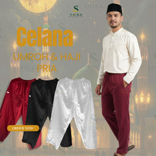 Celana Umroh Muslim Pria Dewasa Celana Panjang