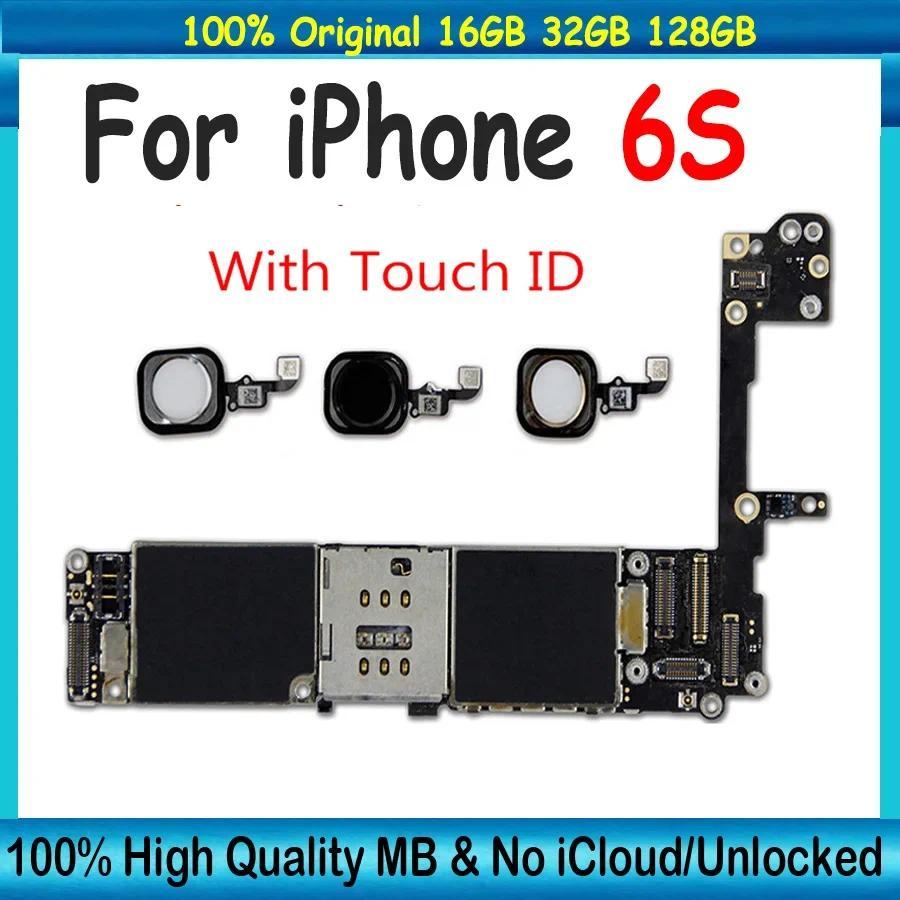 For iPhone 6 6S Free iCloud Logic Board Good Tested for iPhone 6S Motherboard Full ips iOS System Un