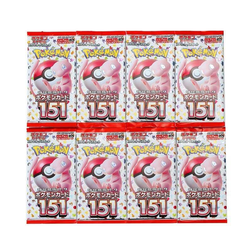 140pcs/Box Anime Pokemon Card Scarlet Violet 151 Japan SV2a Version TCG Classics Expansion Booster B