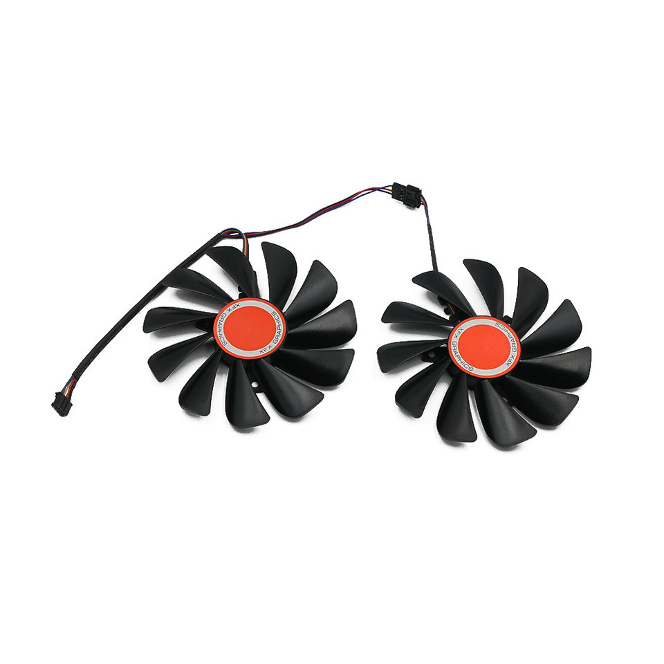 2pcsset FDC10U12S9C CF1010U12S 95mm RX580 RX590 GME GPU Video Card Cooler fan For XFX RX 590 580 VGA
