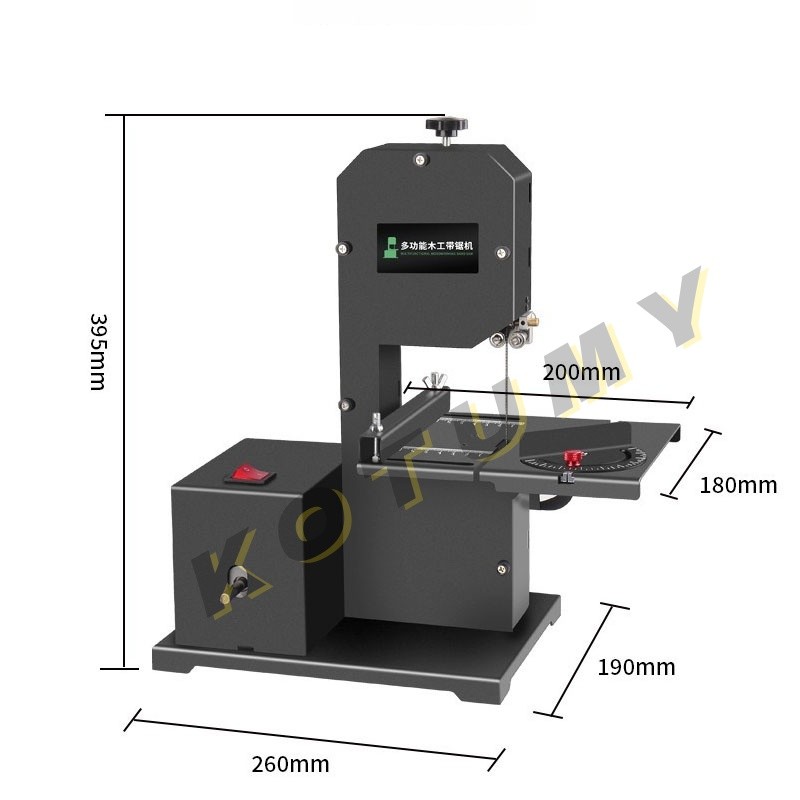 220V Small Vertical Woodworking Band Saw Machine, Wire Saw Machine, Curve Saw, Shaping Saw, Metal Sa