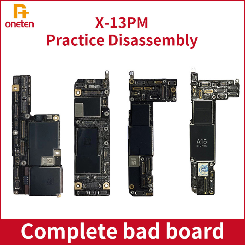 Damaged Complete Motherboard For iPhone X 11 12 13 14 Pro Max Mini CPU Nand Power IC Mainboard Power