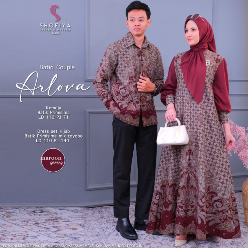 [ NEW ] BAJU COUPLE PRIA & WANITA ARLOVA BY SHOFIYA // FASHION MUSLIM// RESWARI COUPLE  BY SHOFIYA