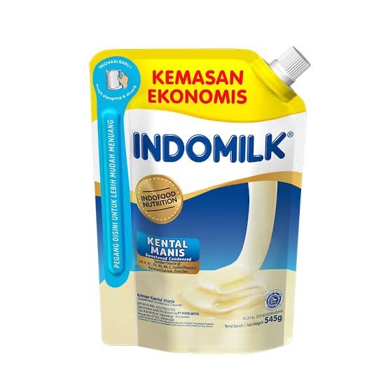 Indomilk Susu Kental Manis / Indomilk Pouch / Susu Skm Indomilk Pouch 520Gr