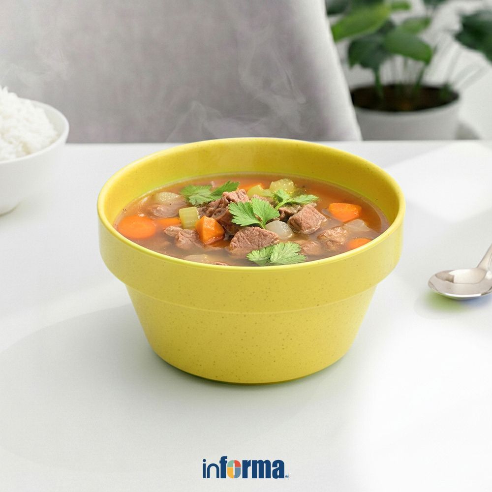 Informa Appetite 15.5 cm Dynamic Mangkuk Matte - Hijau Lime Mangkok Makanan Food Grade Wadah Hidanga