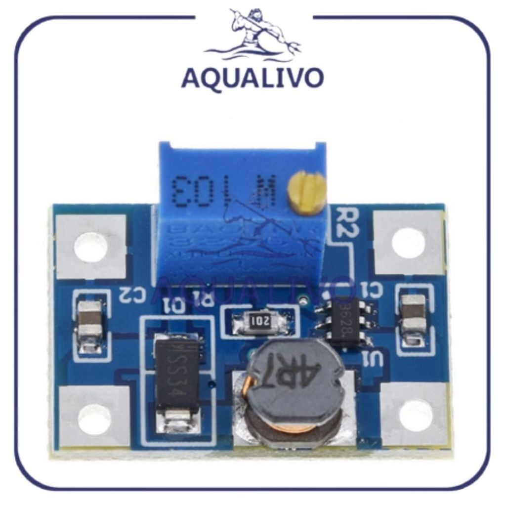 PIYAMANIA Step Up SX1308 2A Module Boost Converter 2-28V DC Adjustable SX-1308 Modul