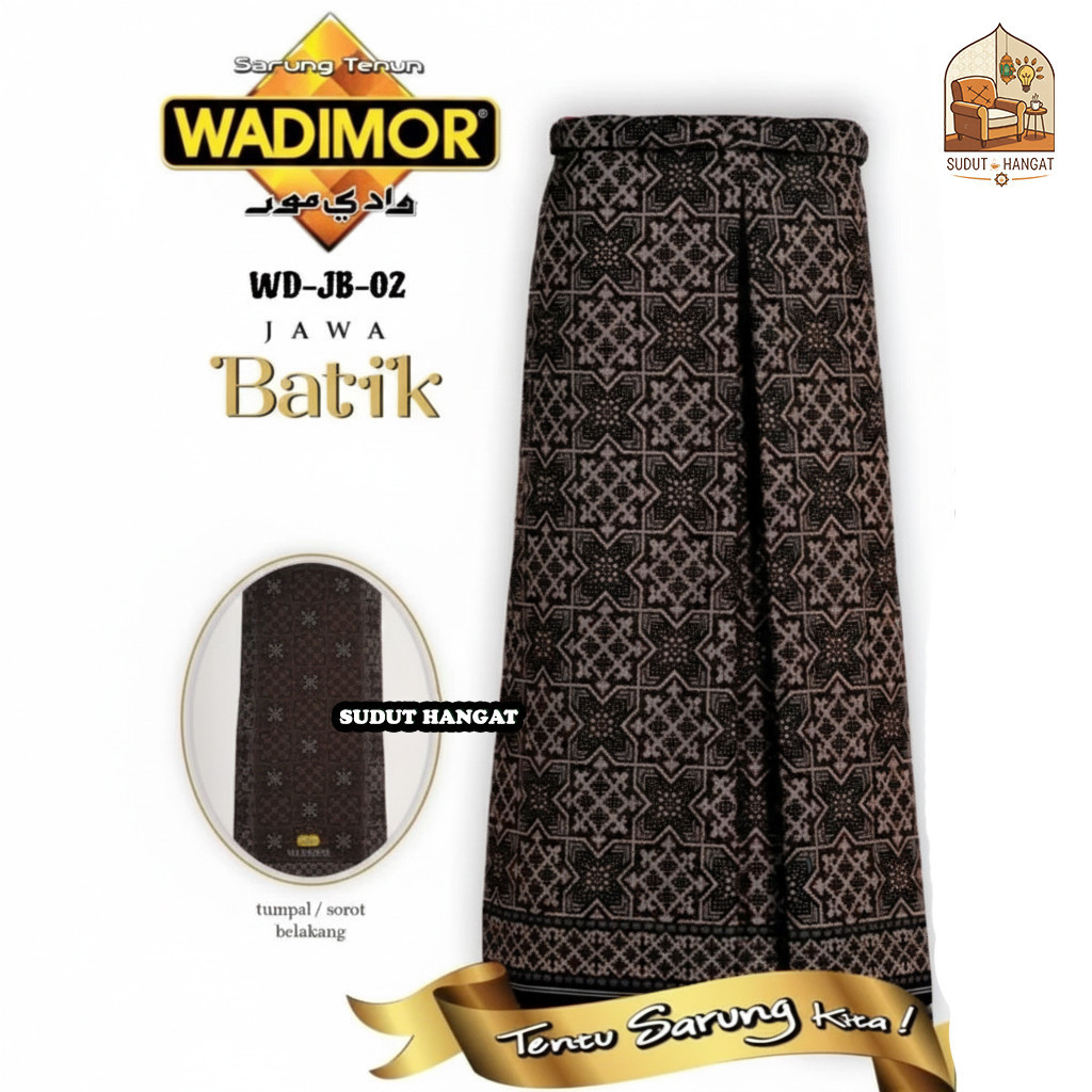 DISKON Sarung Pria Wadimor Jawa Batik Premium Motif Wayang Nusantara Klasik Original Tenun Berkualit