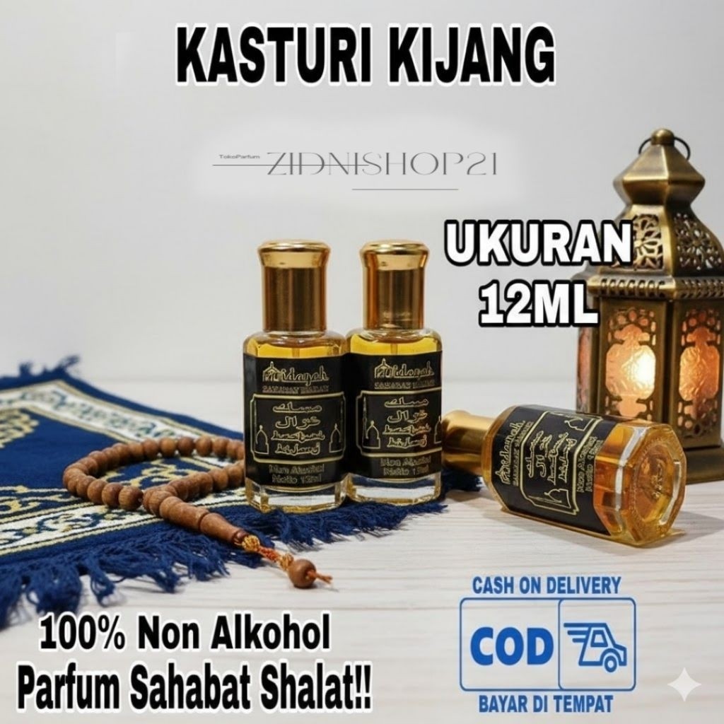 THE BEST HIDAYAH KASTURI KIJANG 12ML ORIGINAL - MINYAK WANGI KASTURI - PARFUM KASTURI KIJANG ORIGINA