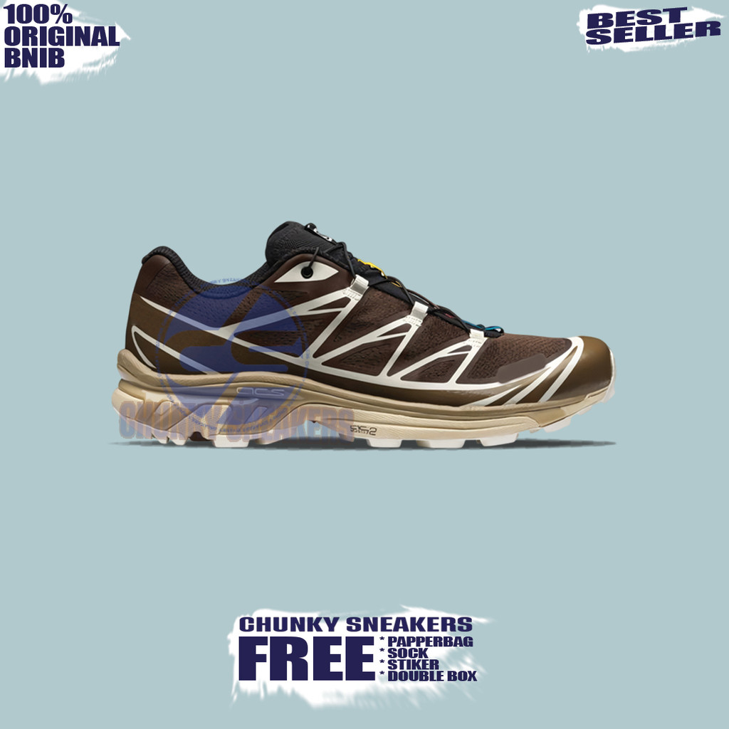 Sepatu Sneakers Salomon XT 6 Recut Wren Kangaroo Vanilla Ice 100% Original BNIB Unisex
