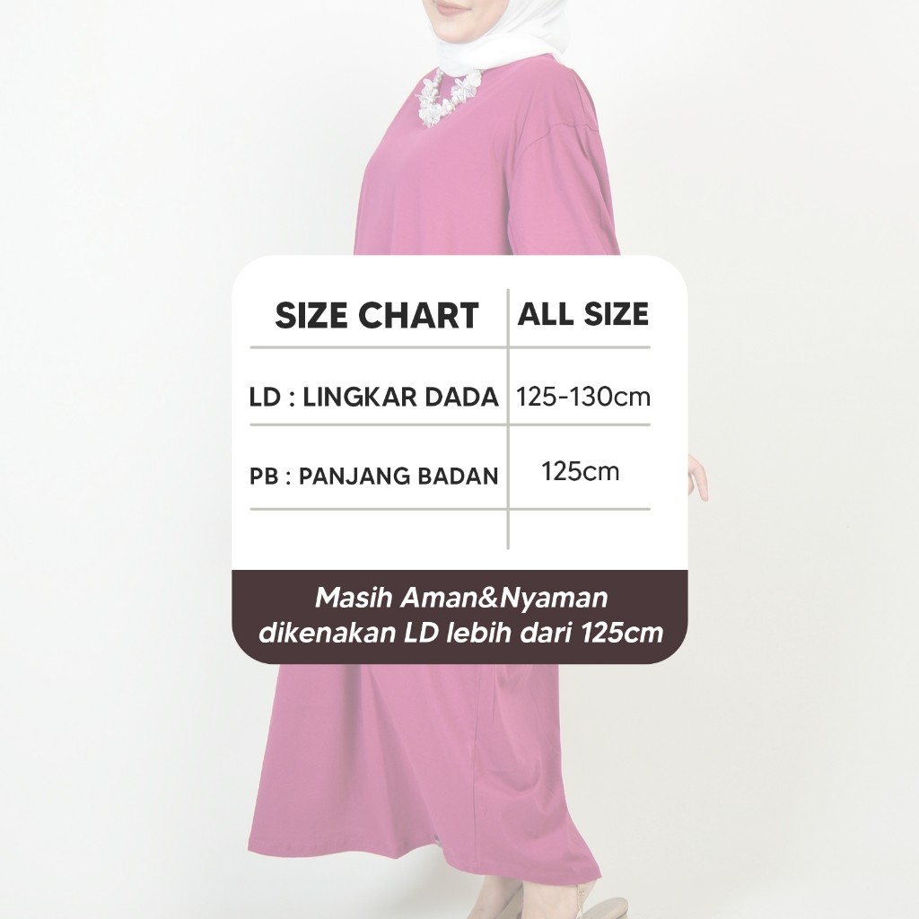 Promo MurahBalena Midi Dress Tunik Kaos Katun Polos Kekinian - Dress Cotton Combed By Deloza Terlari