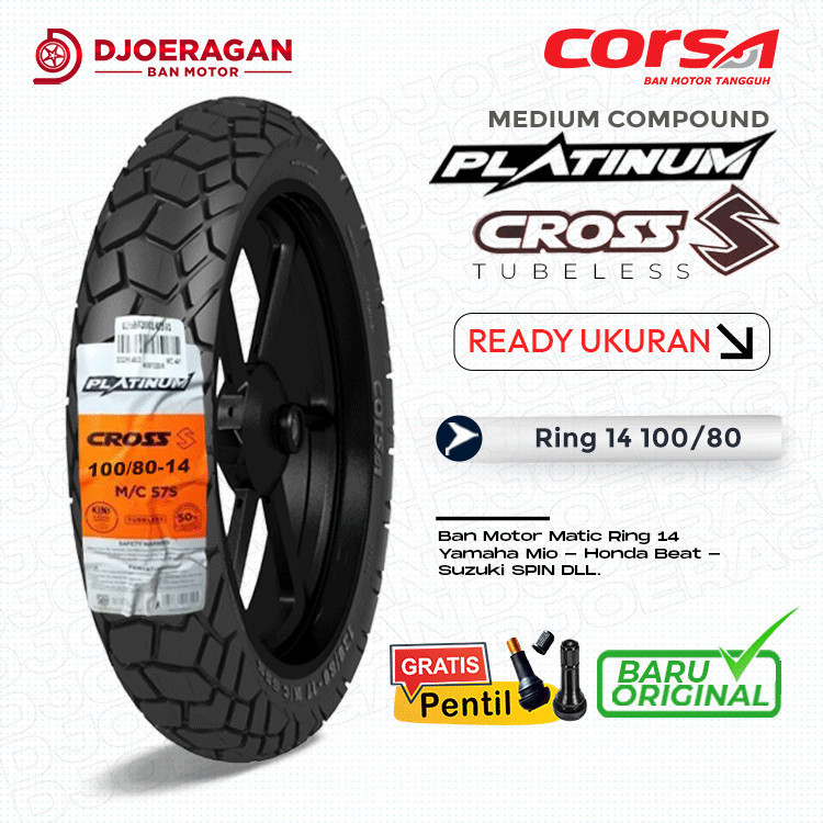 Ban Corsa Cross S Uk 100/80-14 Tubeless / Ban Corsa 100 80 14 Tubeless Semi Trail