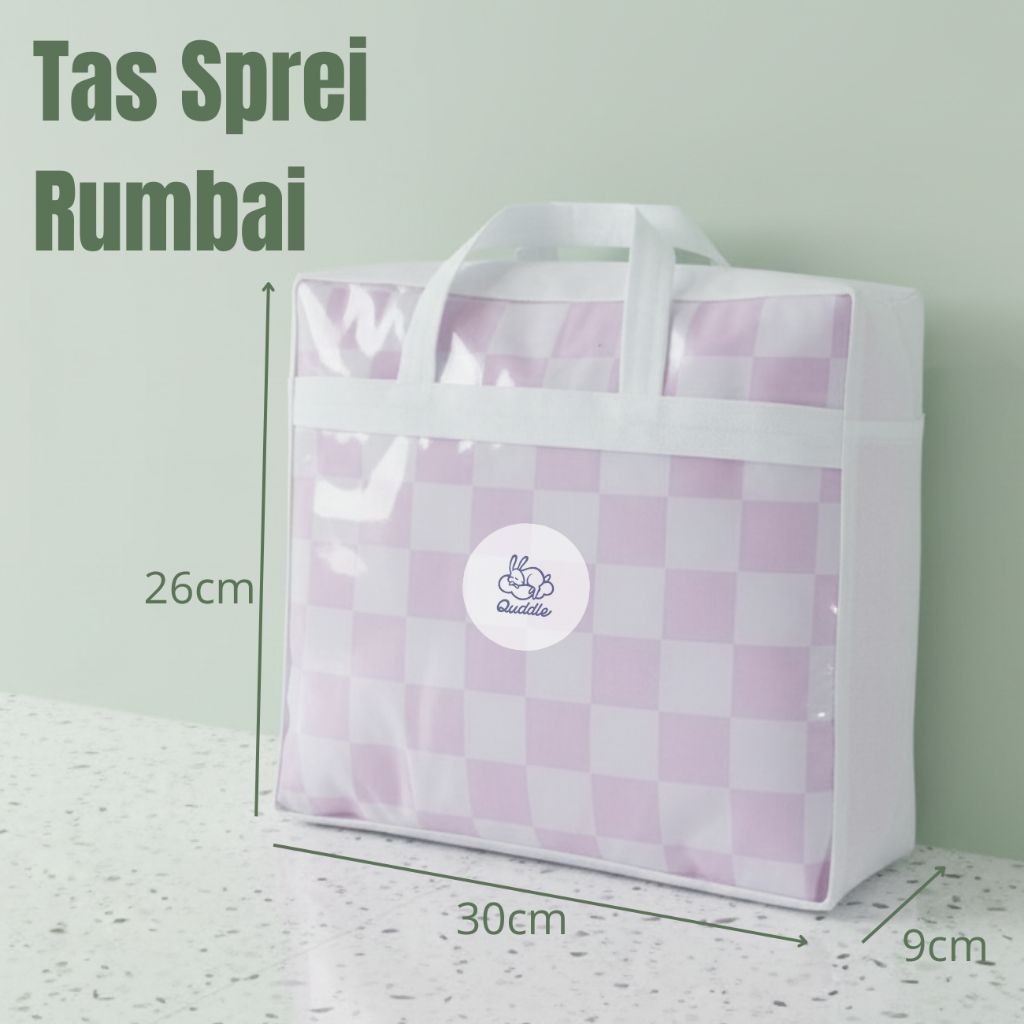 Tas Sprei Rumbai / Tas Sprei Jumbo 30x26x9 cm – Warna Putih